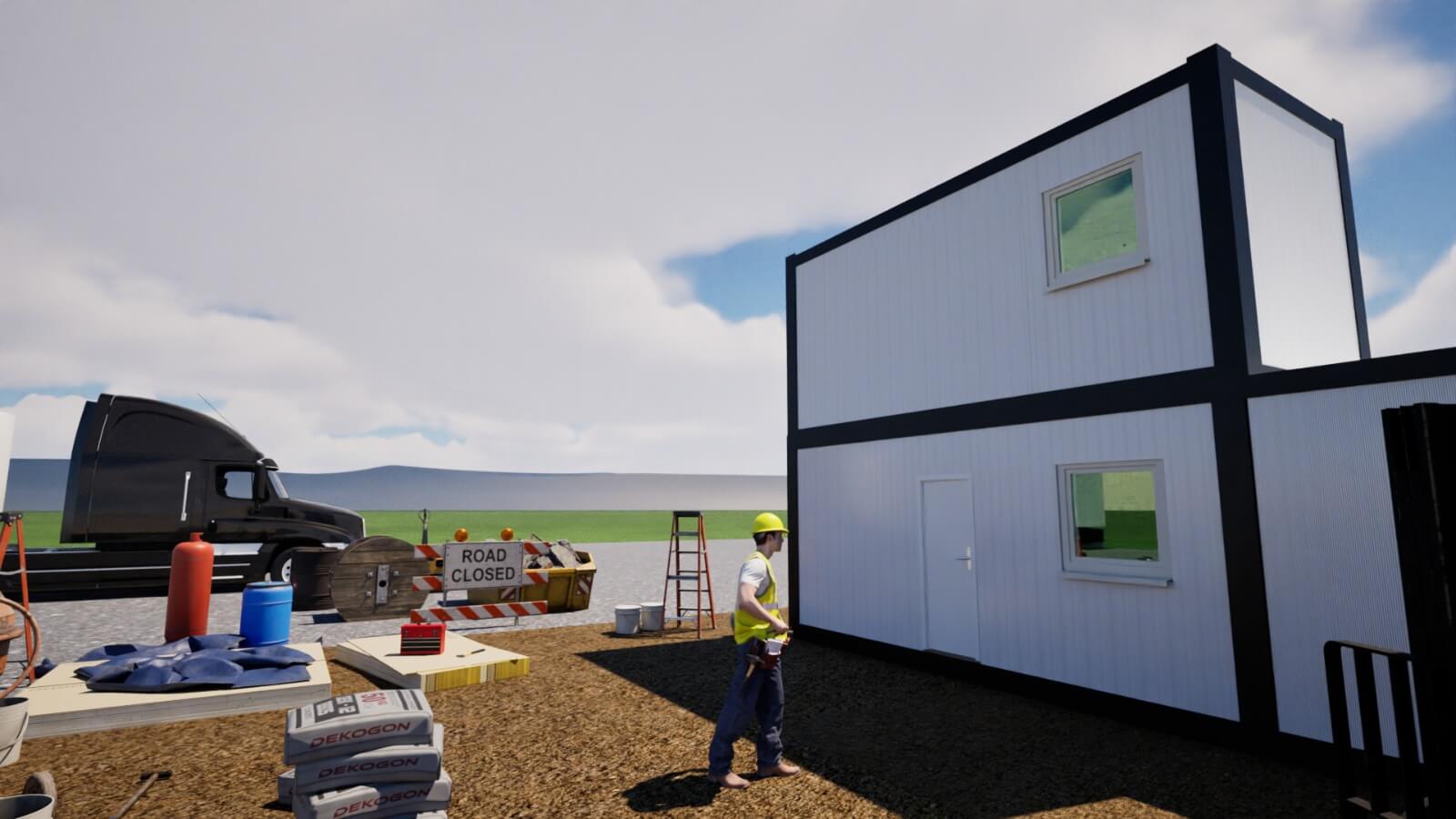 gradjevinski kontejneri na gradilistu